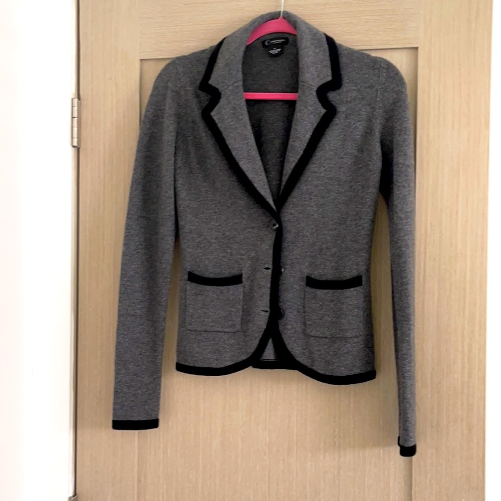 Bloomingdales Cahmere blazer sweater, grey